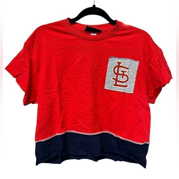 NWT Refried Apparel Women’s MLB Red St Louis Cardinals Crop Top - Size Medium - Picture 7 of 10